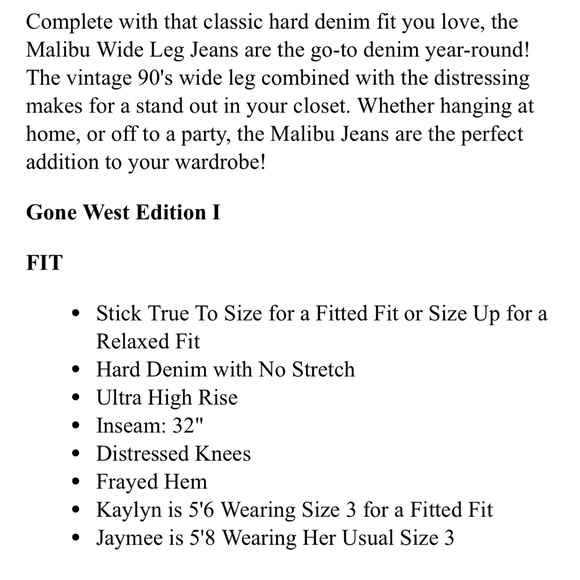 NWT Malibu Jeans - Picture 13 of 15